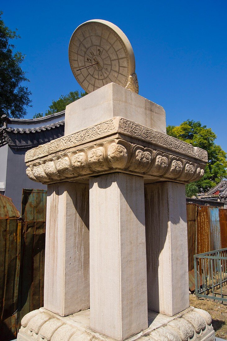 Ancient Chinese sundial.