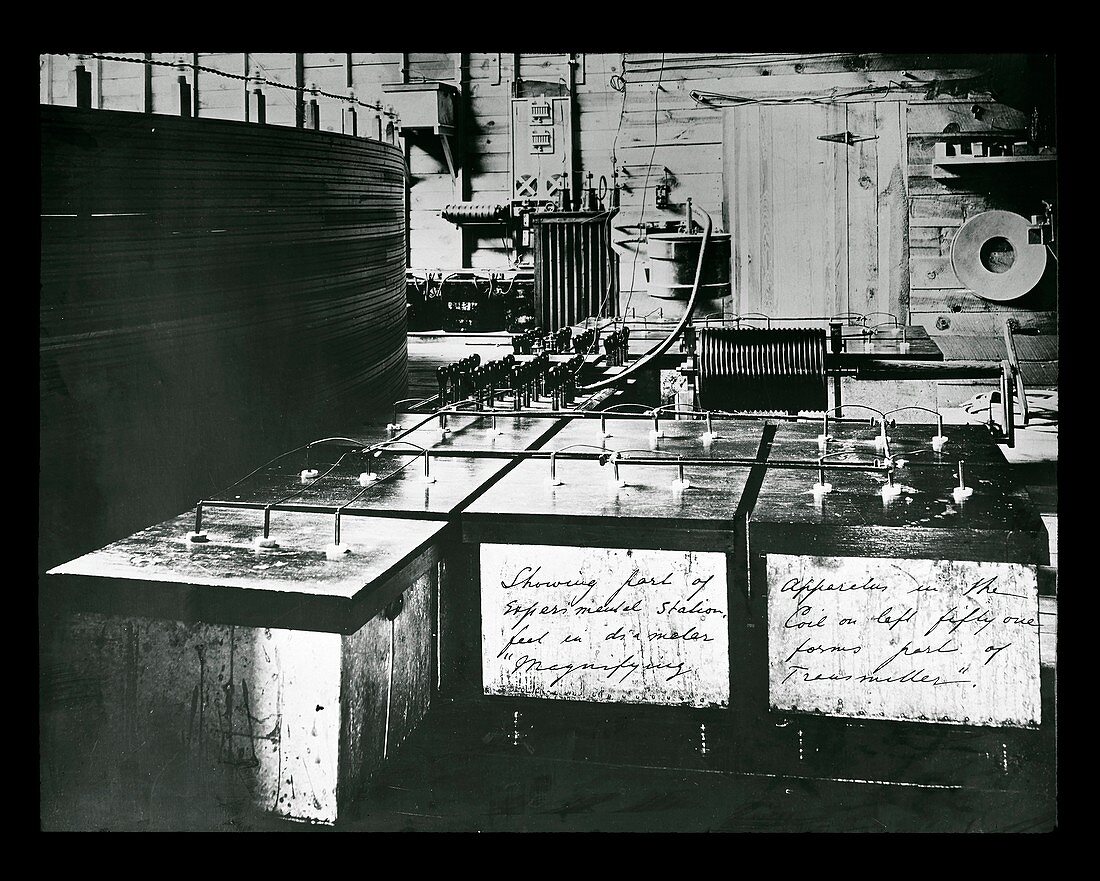 Tesla's Colorado Springs laboratory equipment
