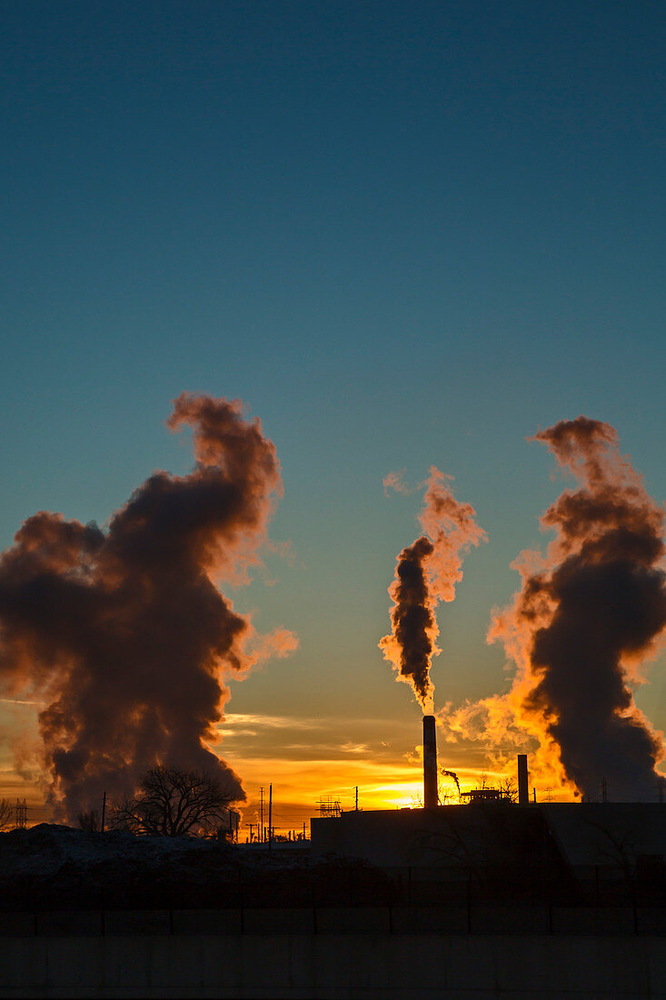 Power station chimneys, USA