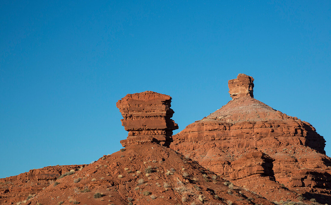 Rock formations, Valley of the Gods, Utah, USA