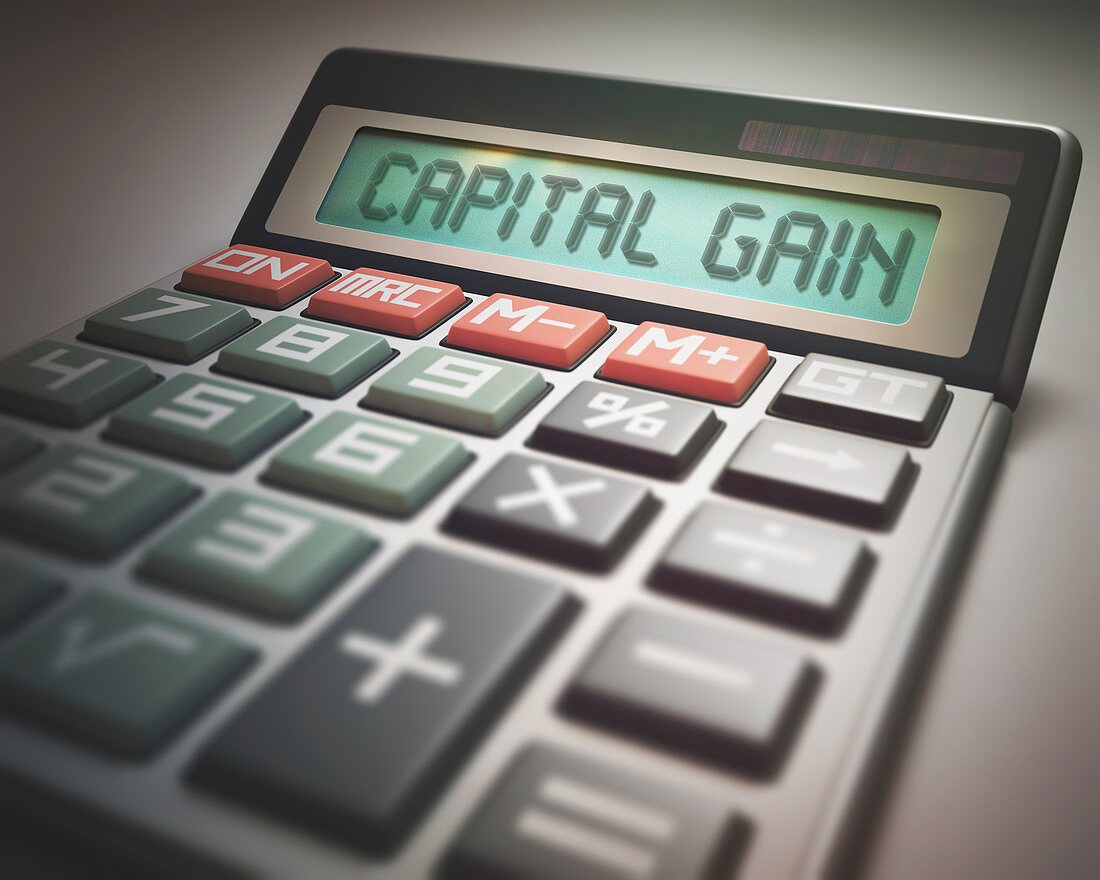 Calculator with capital gain