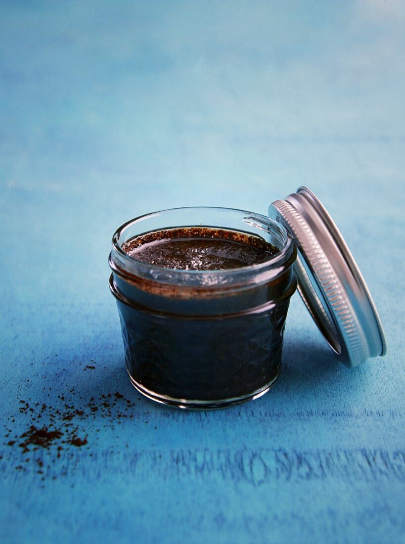 Coffee and coconut scrub