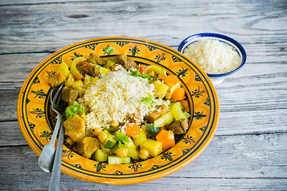 Couscous mit Hähnchen und Gemüse