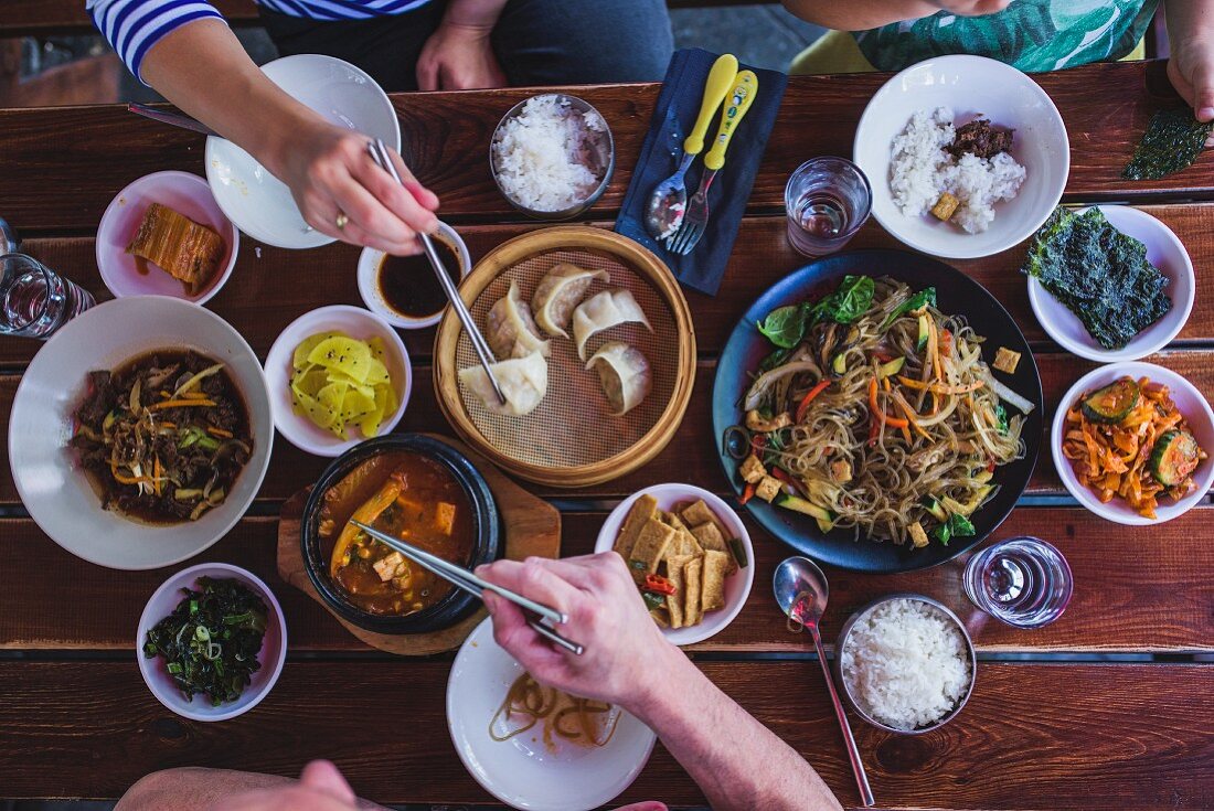 Mittagessen auf Koreanisch