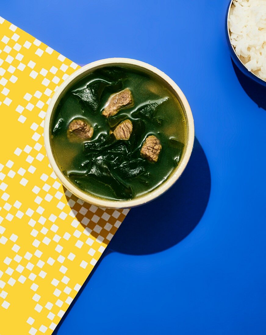 Miyeok guk (algae soup, Korea)