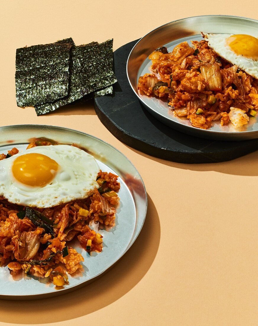 Kimchi Bokkeumbap (Gebratener Kimchi-Reis, Korea)