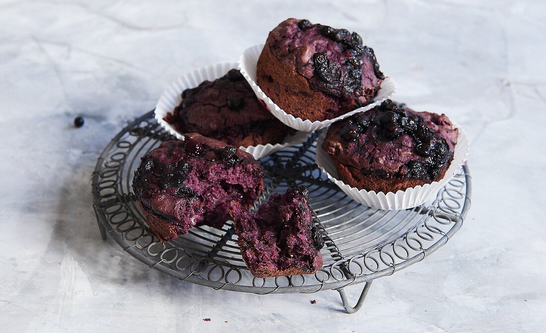 Blueberry and yoghurt muffins (sugar-free)