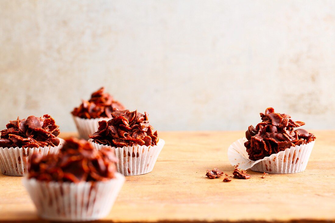 Kleine Cornflakes-Kuchen mit Rübensirup