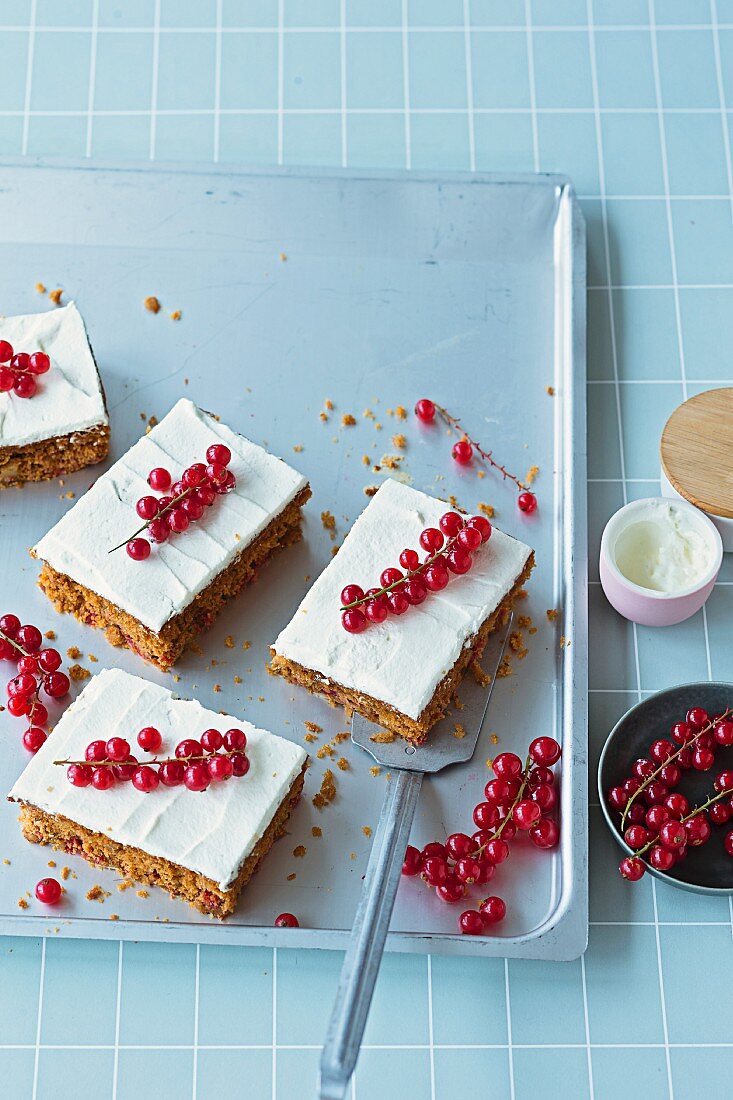 Johannisbeer-Nusskuchen (laktosefrei, glutenfrei, zuckerfrei)