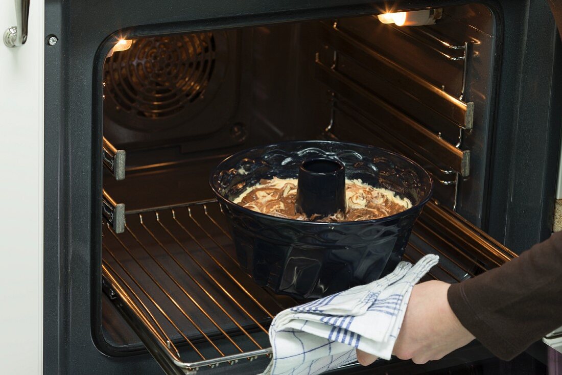 When baking a cake, ensure it is placed in the centre of the oven