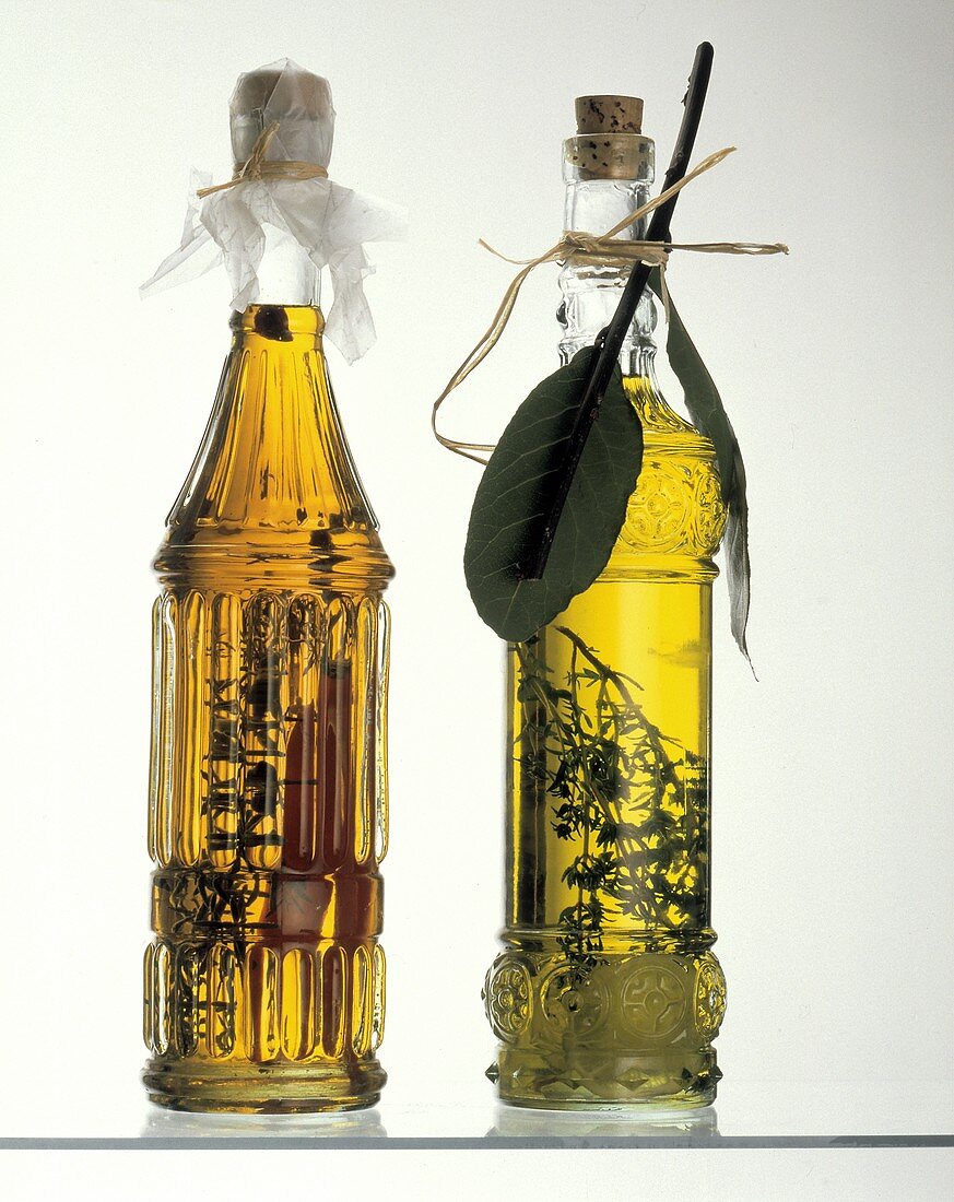 Two Bottles of Assorted Herb Oil