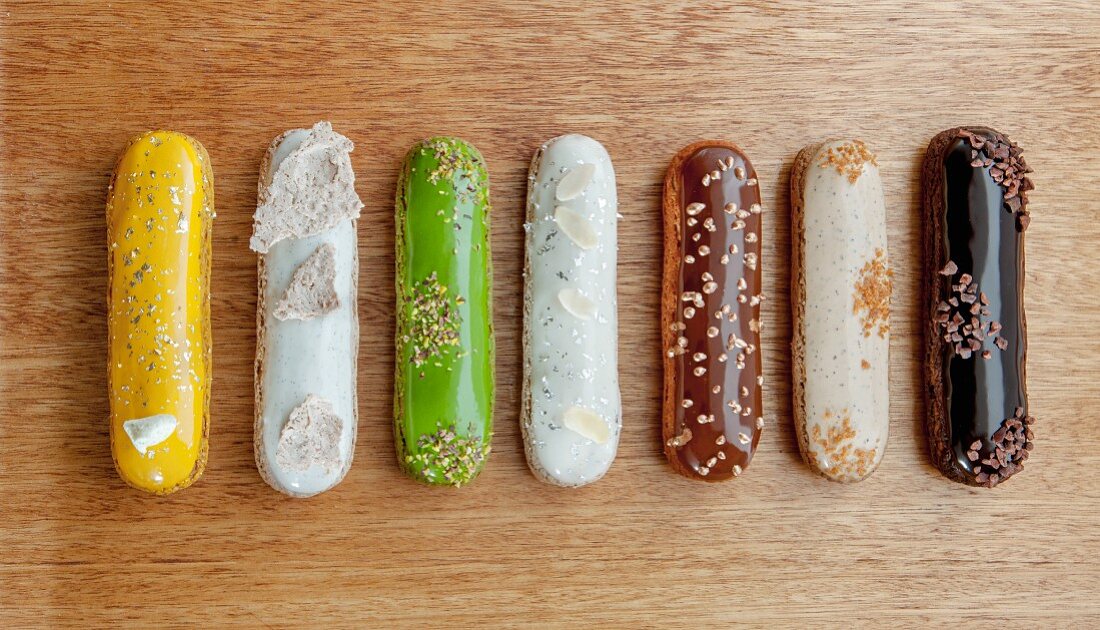 Verschiedene Eclairs