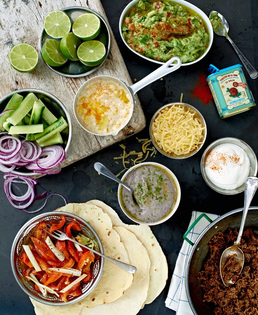 Taco ingredients and fillings (Mexico)