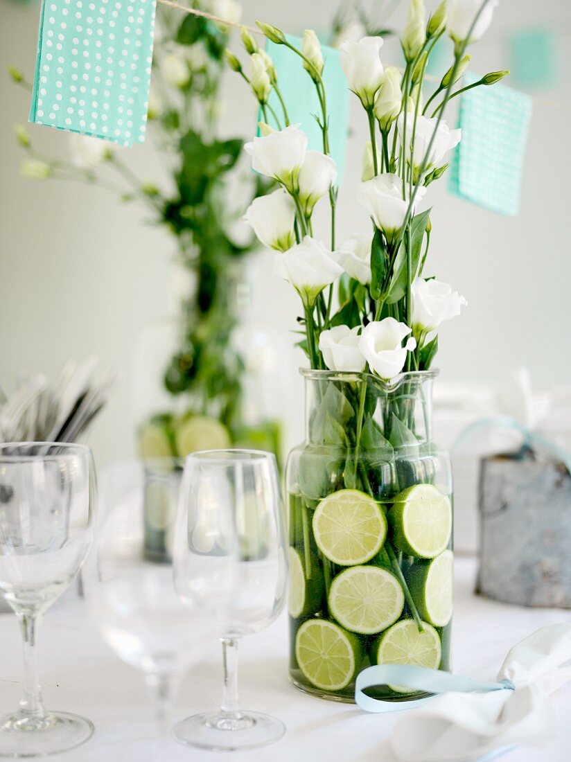 Beautifully set table