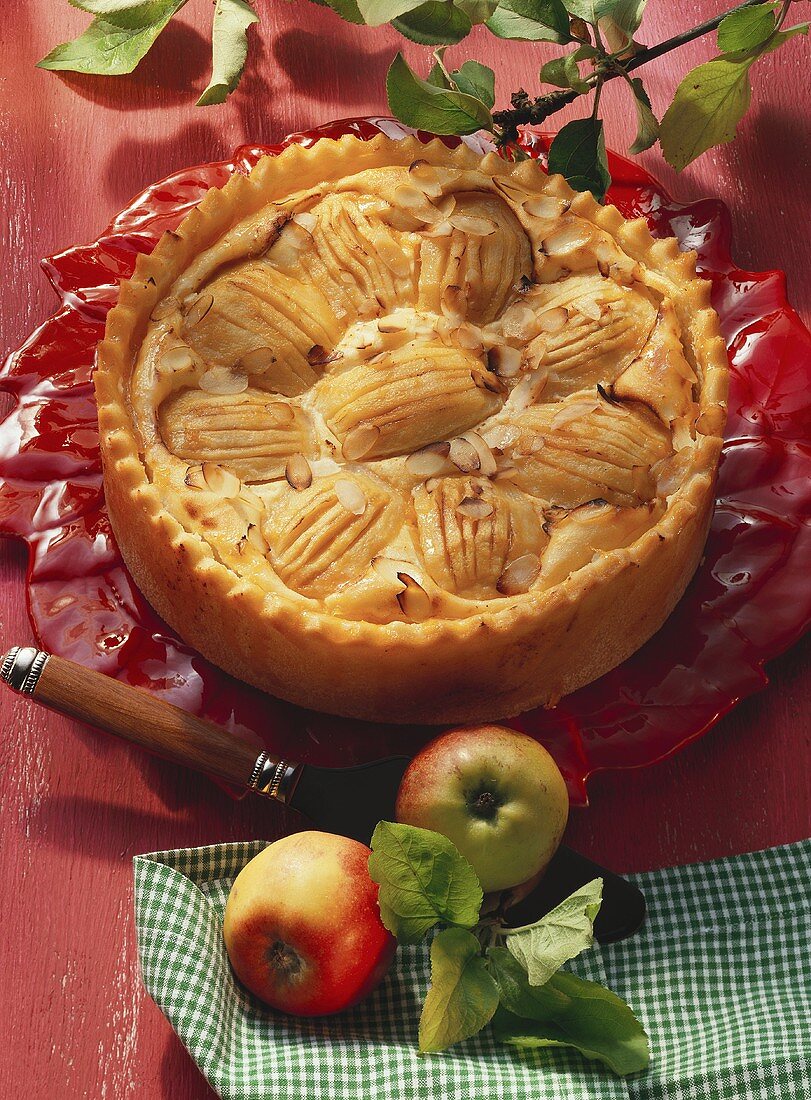 Whole apple cheese cake