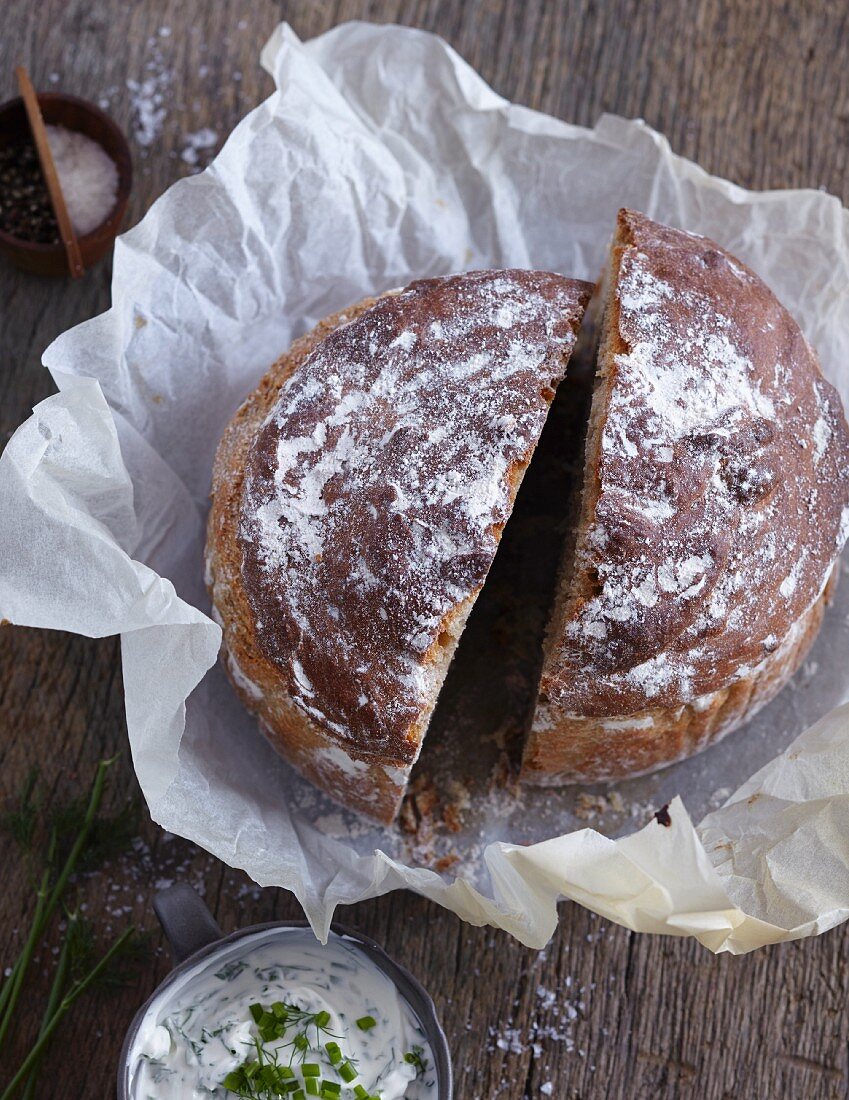 Selbstgebackenes Kartoffelbrot