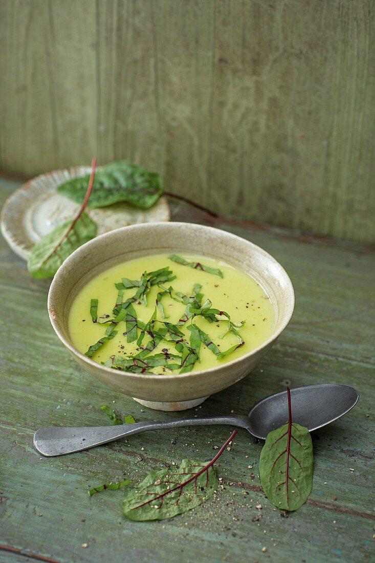 Spring green soup