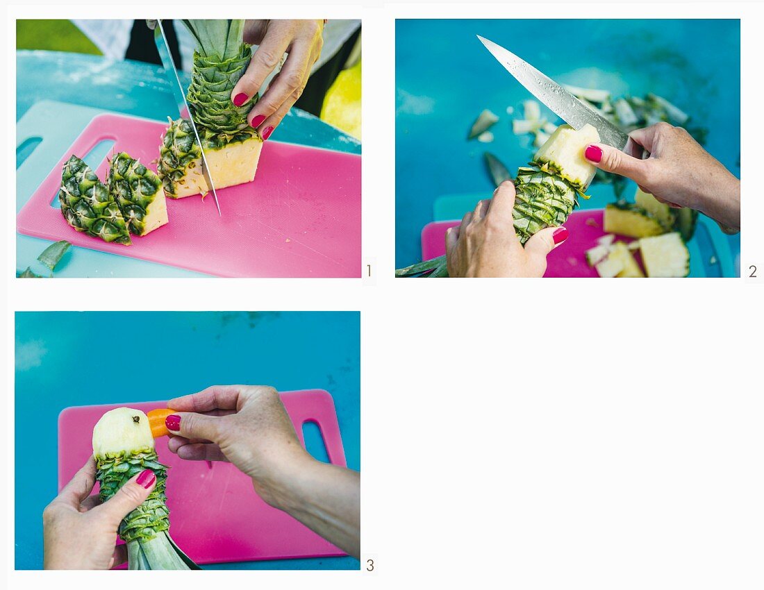 How to make a pineapple parrot
