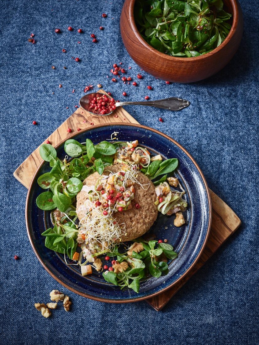 A hearty dumpling with winter vegetables