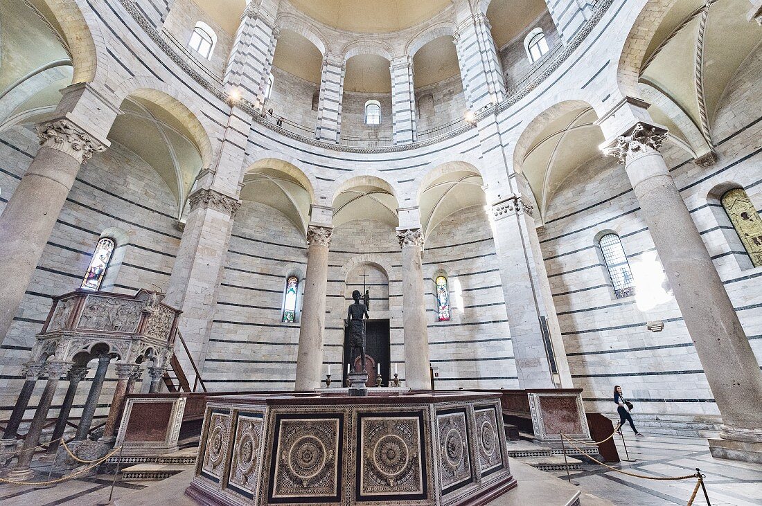 Baptisterium in Pisa, Toskana, Italien