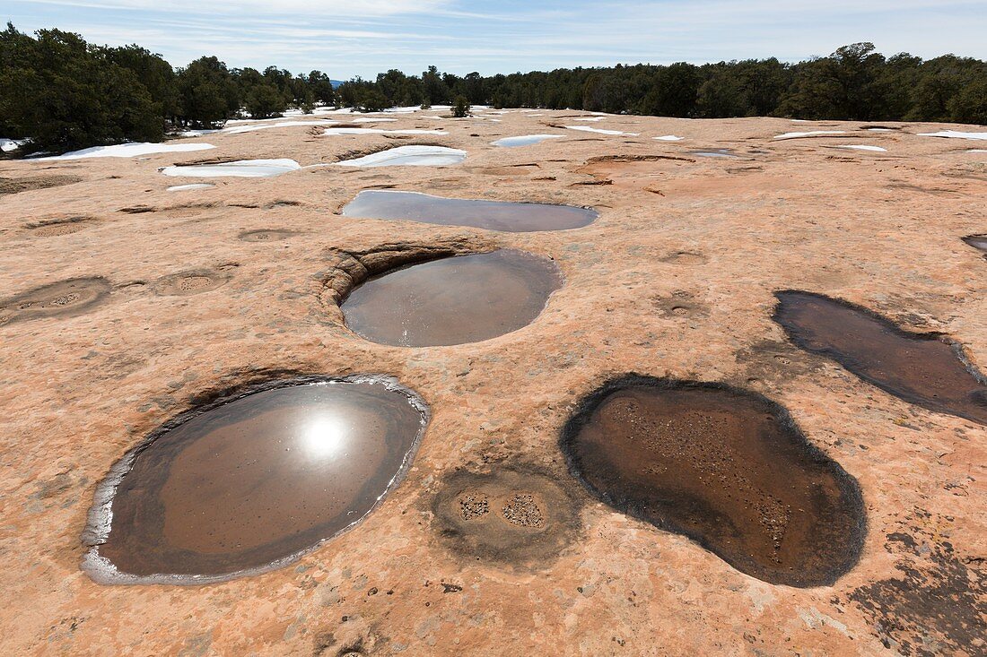 Sandstone potholes