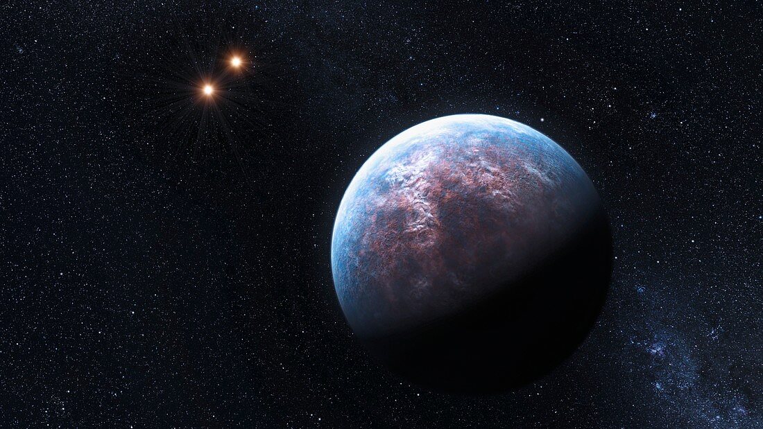 Exoplanet Gliese 667 Cb, illustration