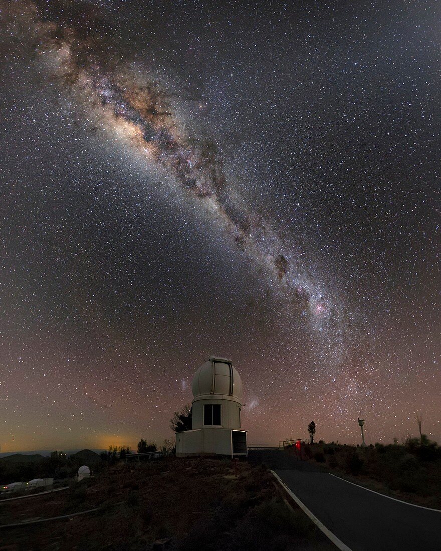 Milky Way over SkyMapper telescope, Australia