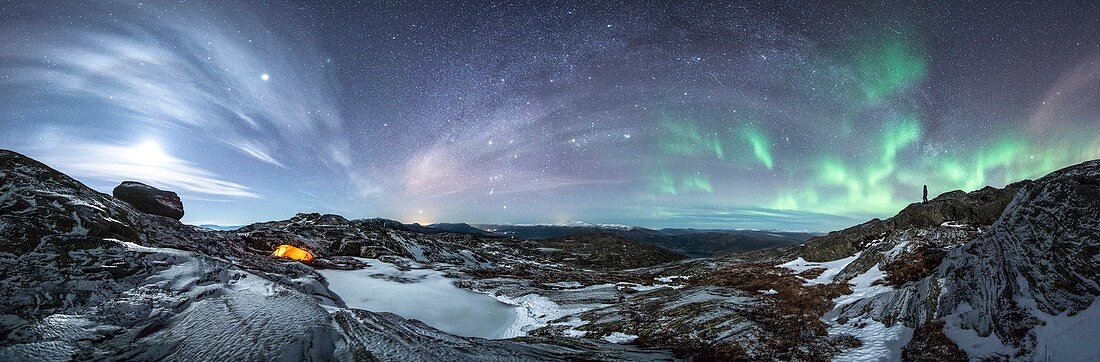 Watching the aurora borealis