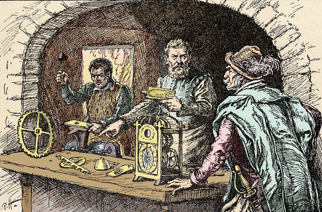 16th Century Clockmaker's Workshop