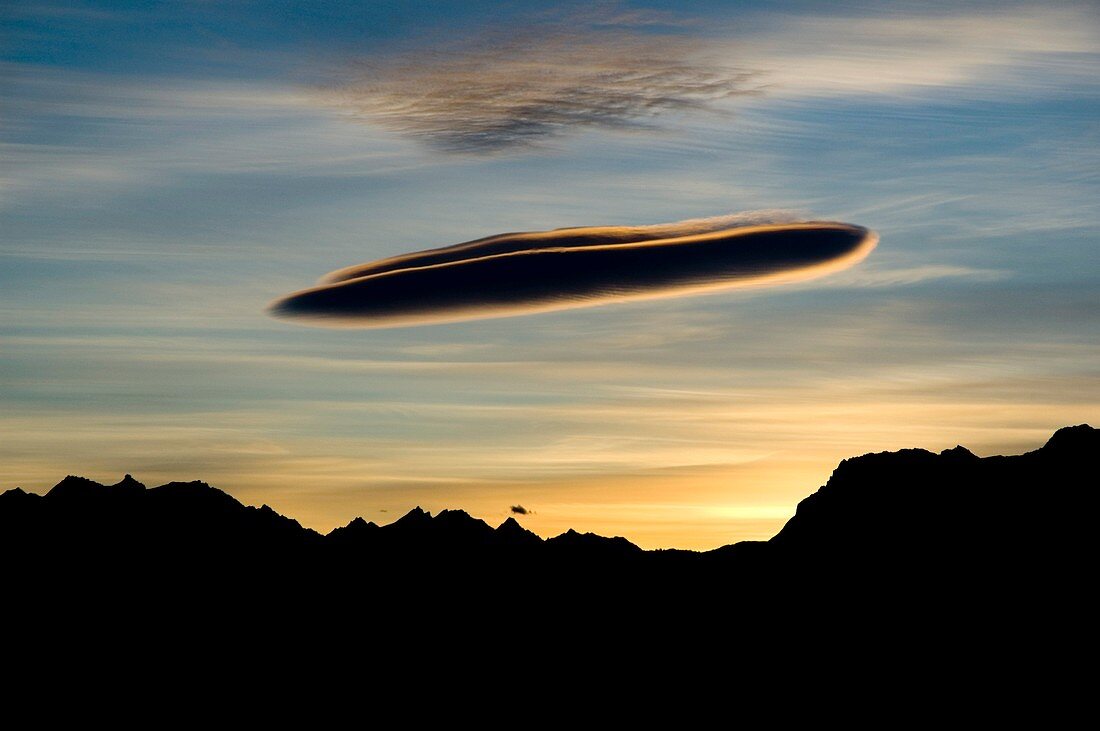 Lenticular cloud, Patagonia Argentina