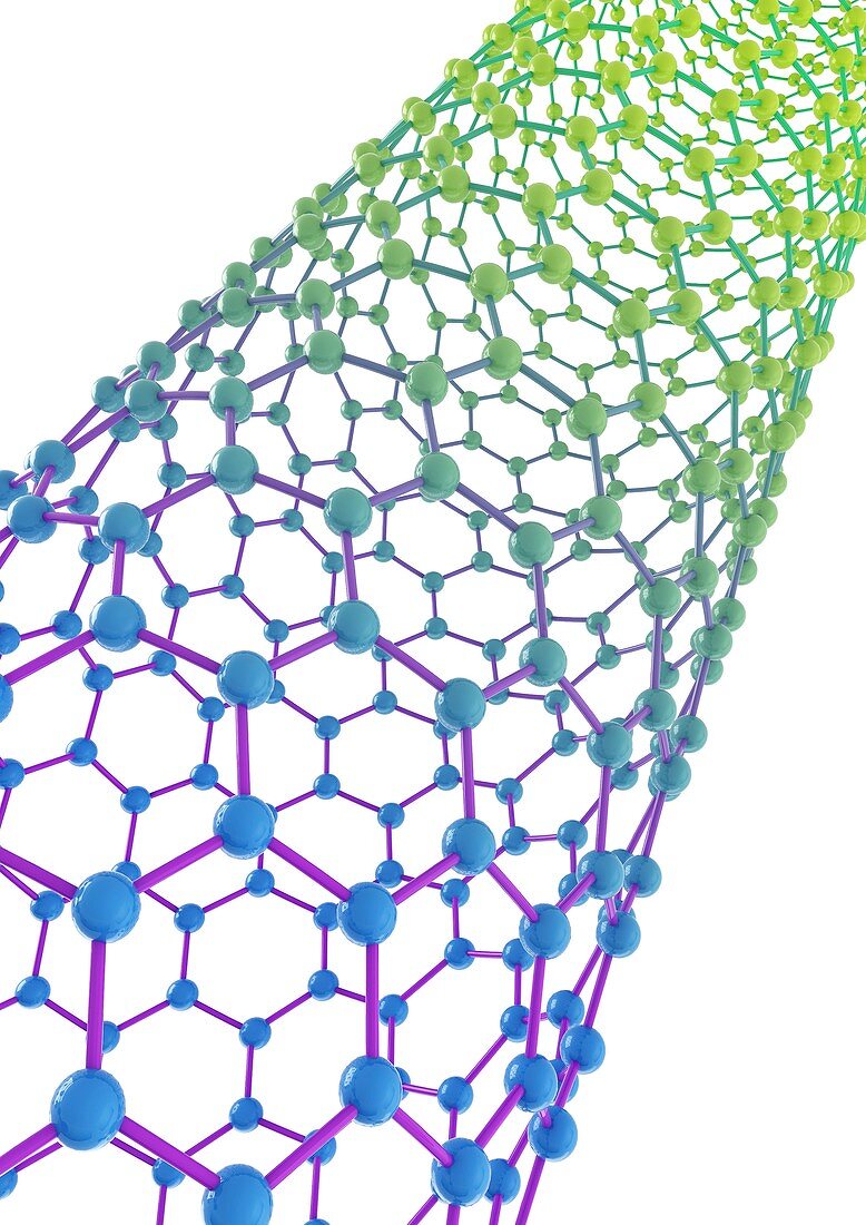 Carbon nanotube, illustration