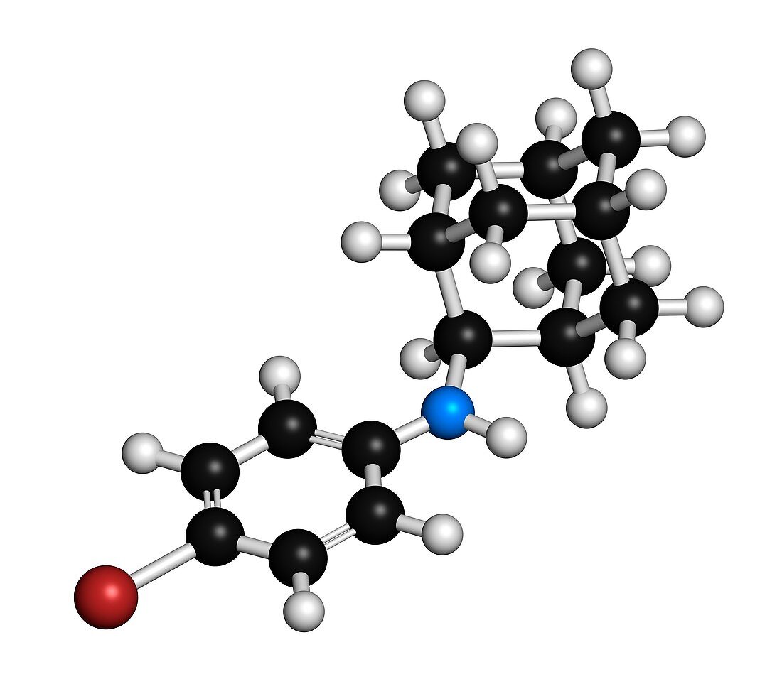 Bromantane asthenia drug molecule