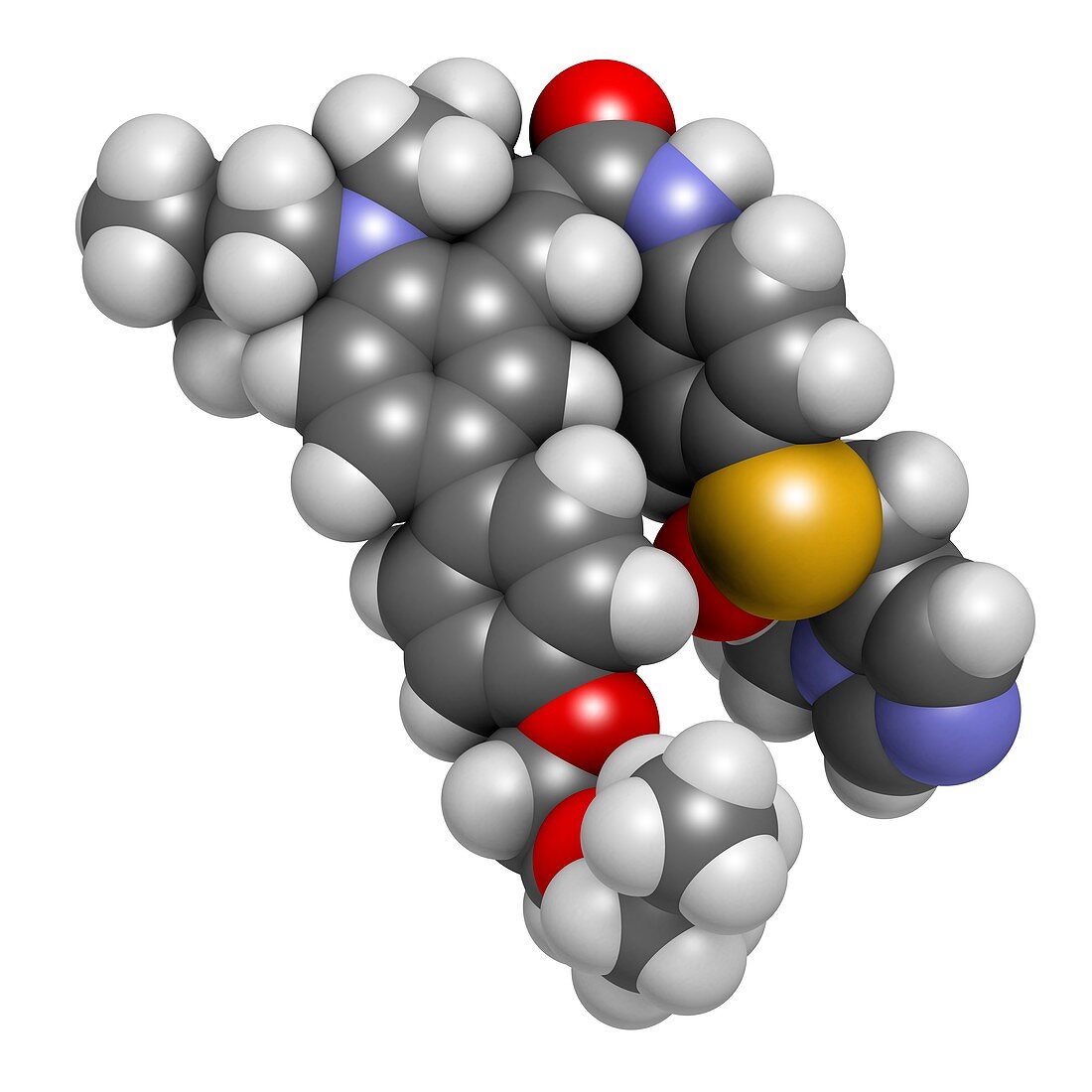 Cenicriviroc HIV drug molecule