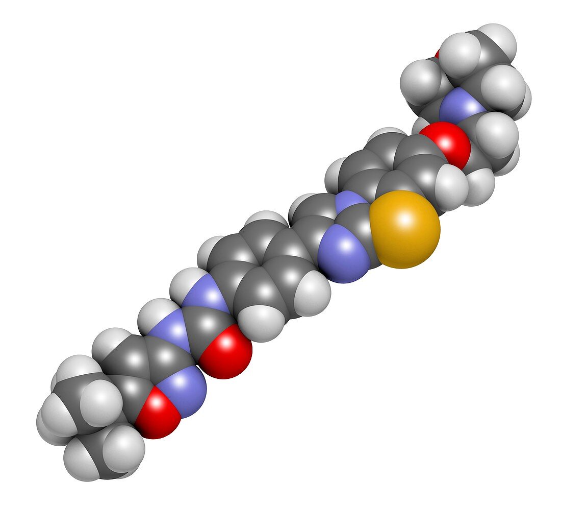 Quizartinib cancer drug molecule