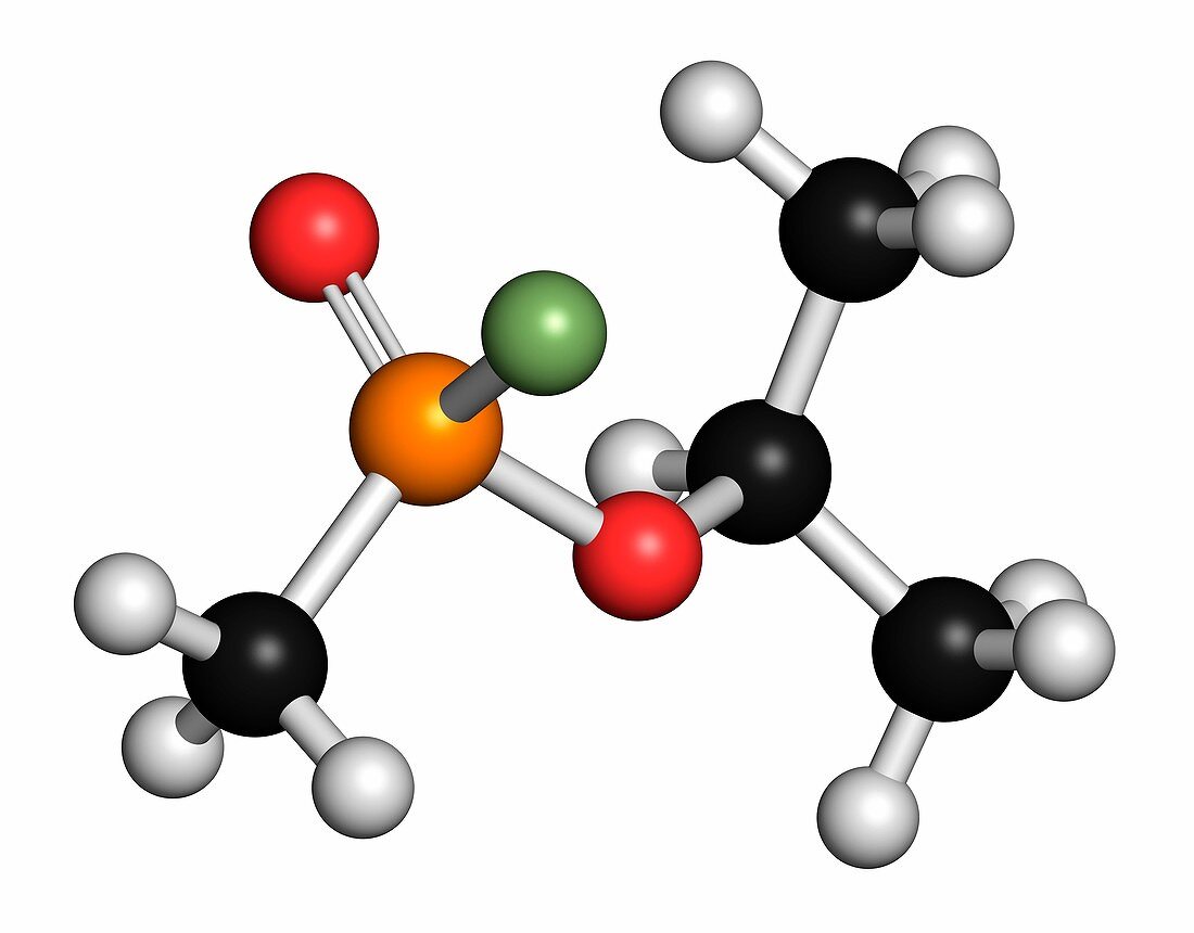 Sarin nerve agent molecule