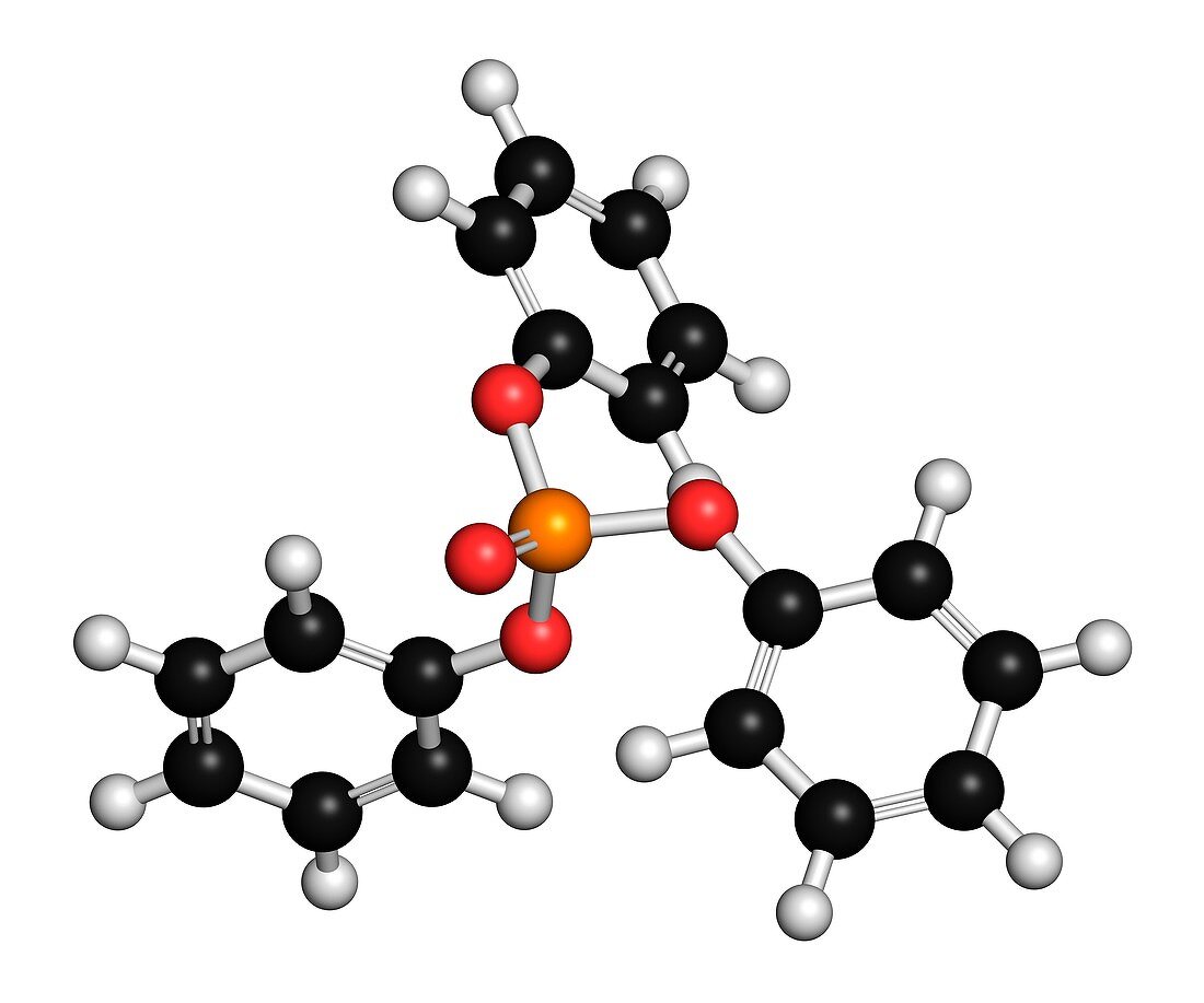 Triphenyl phosphate molecule