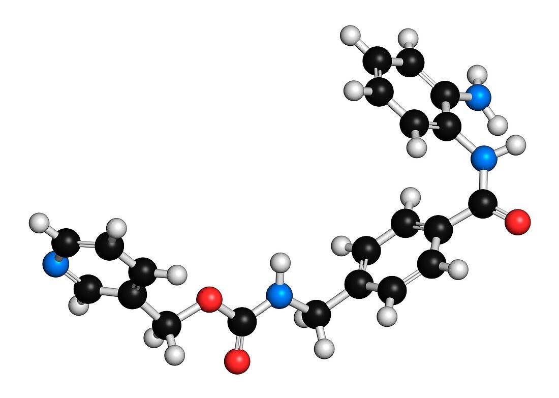 Entinostat cancer drug molecule