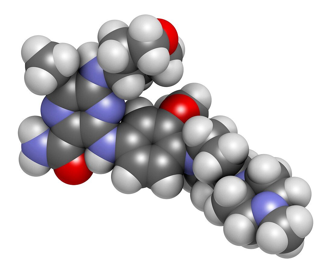 Gilteritinib cancer drug molecule