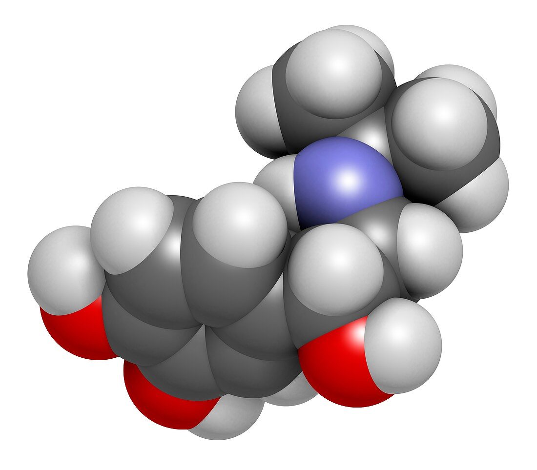 Isoprenaline drug molecule