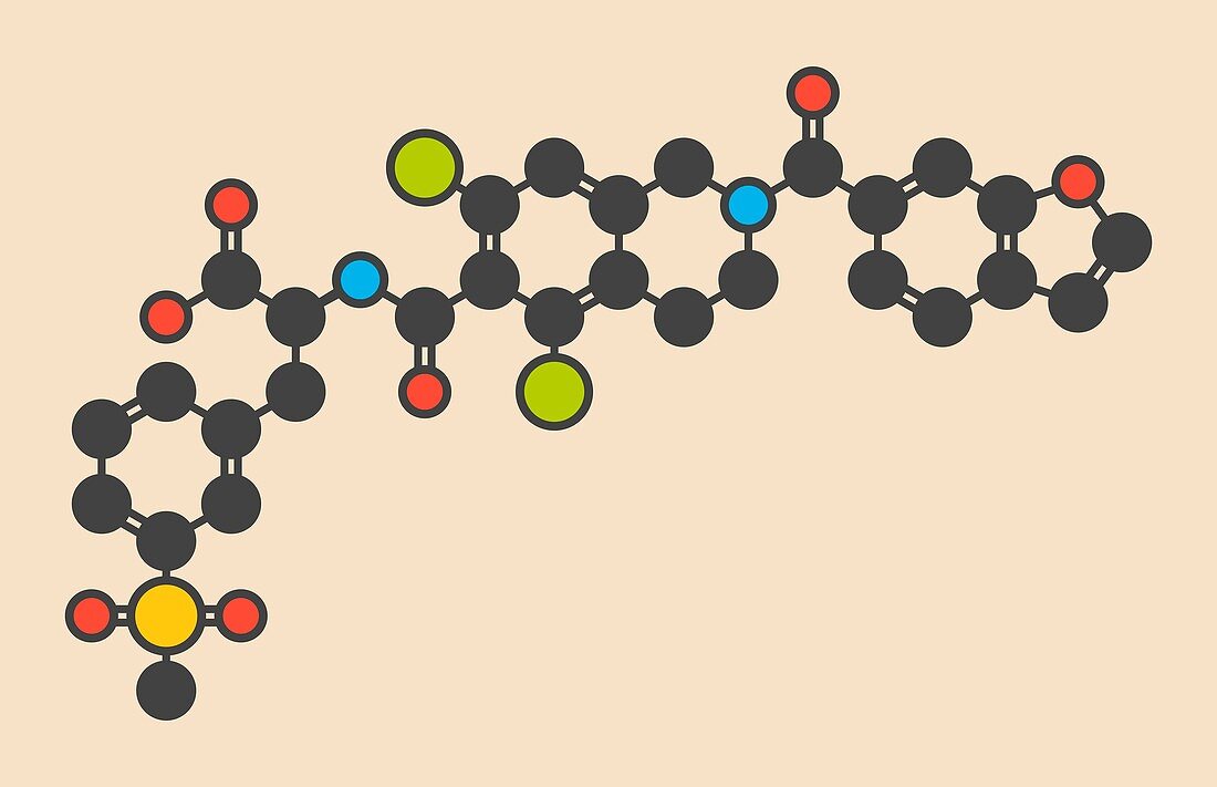 Lifitegrast drug molecule