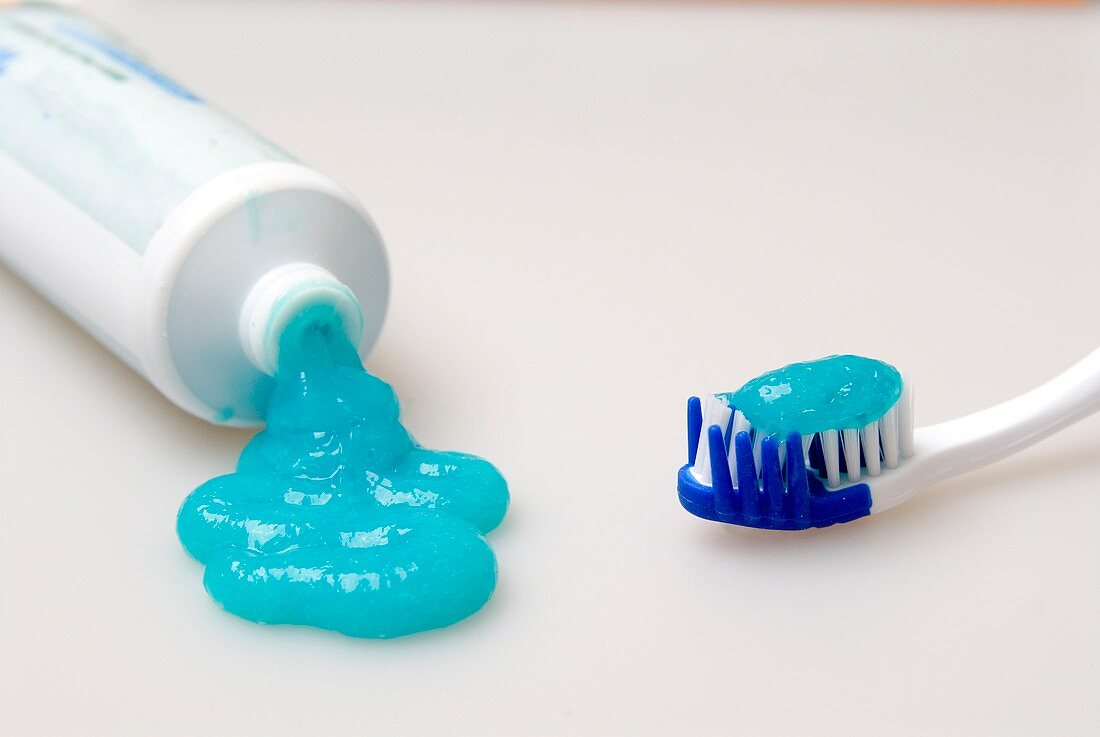 Toothpaste and toothbrush