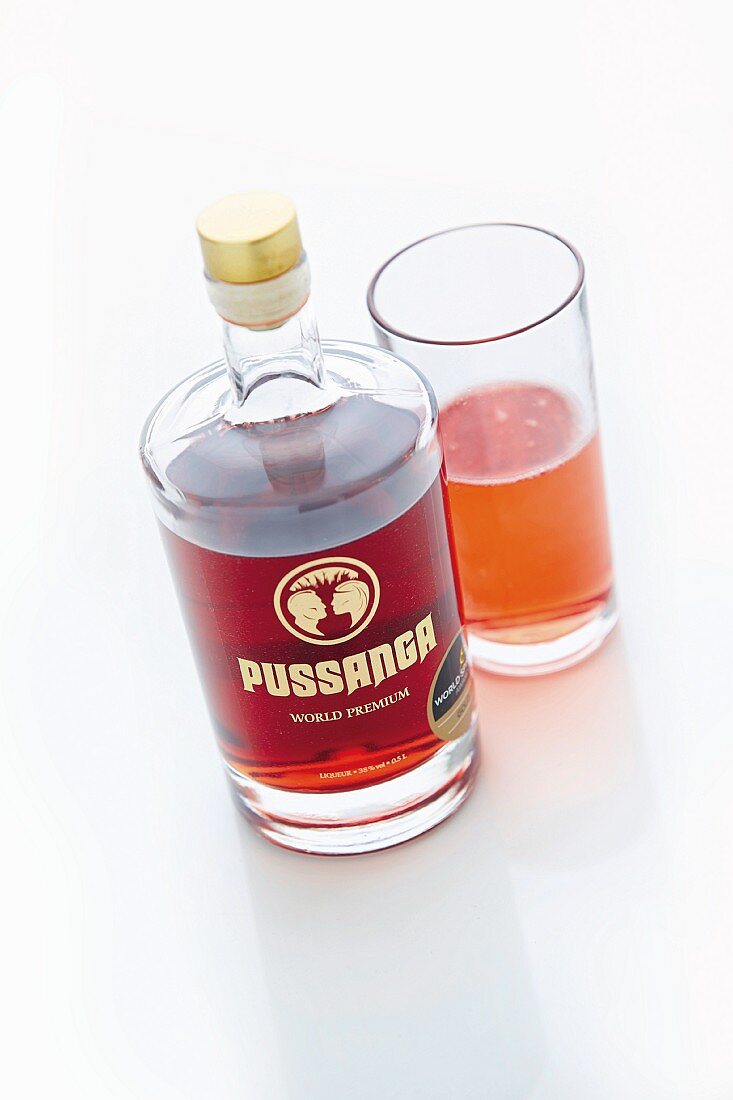 Pussanga liqueur from the pussanga root