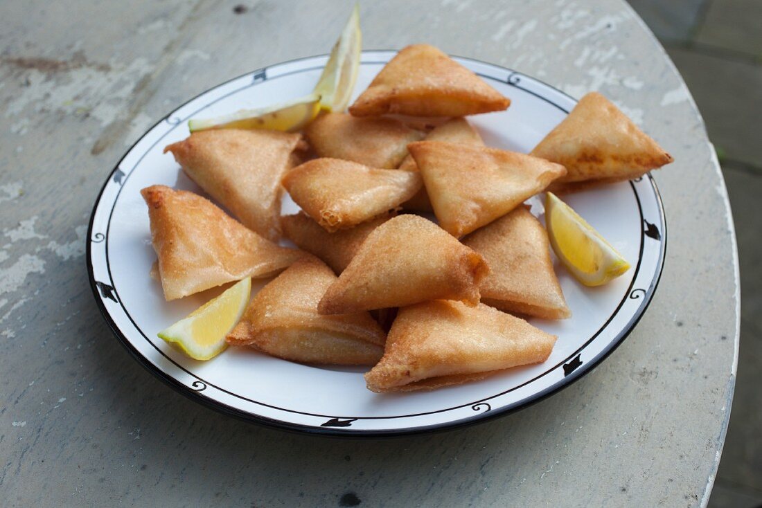 Stuffed brik pastries (Tunisia)