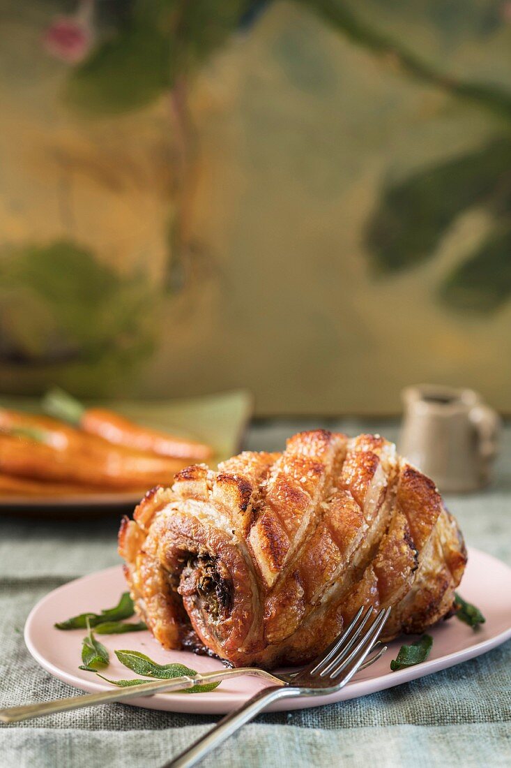 Slow roasted pork belly (Tuscany, Italy)