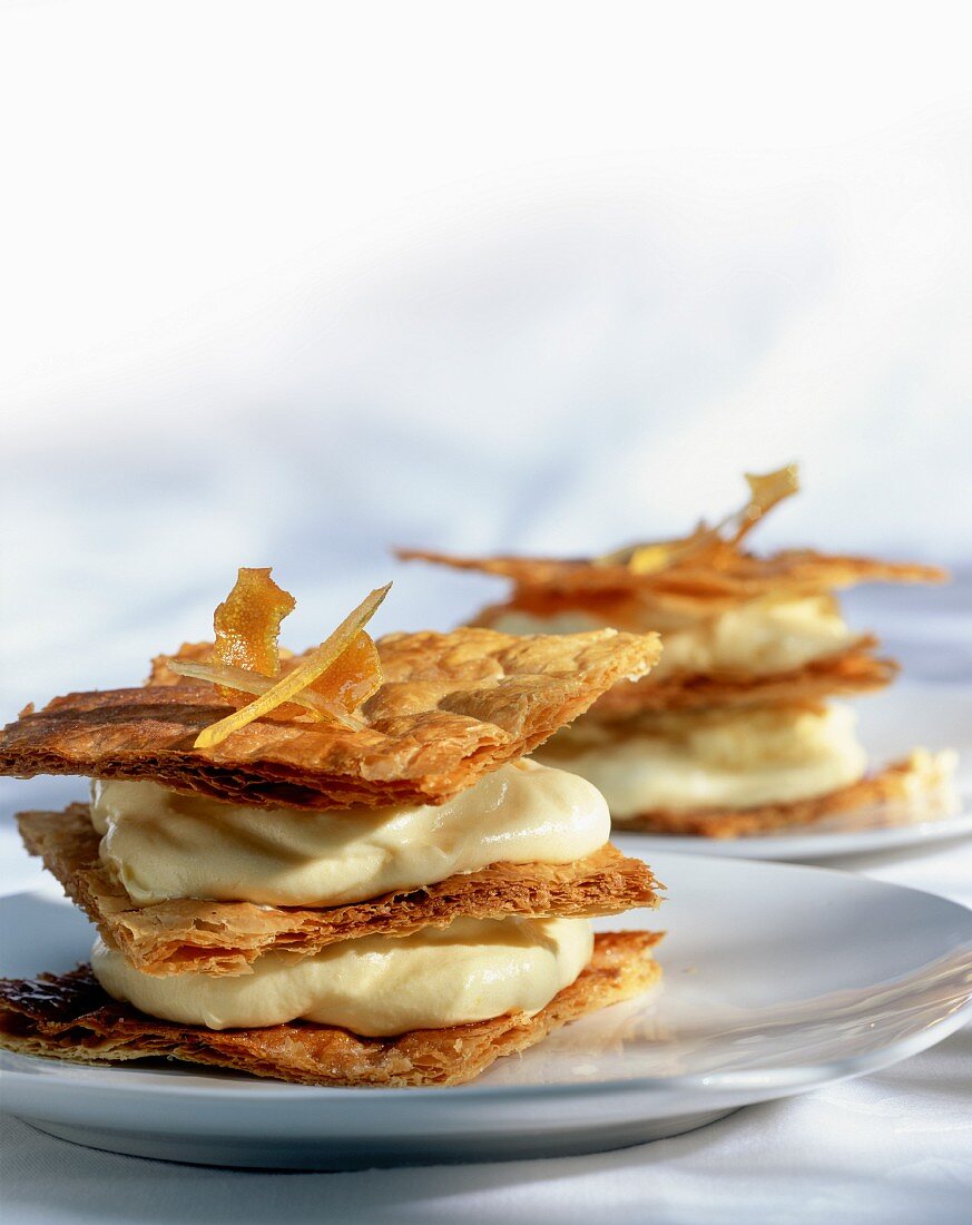 Mille Feuilles mit Vanillecreme