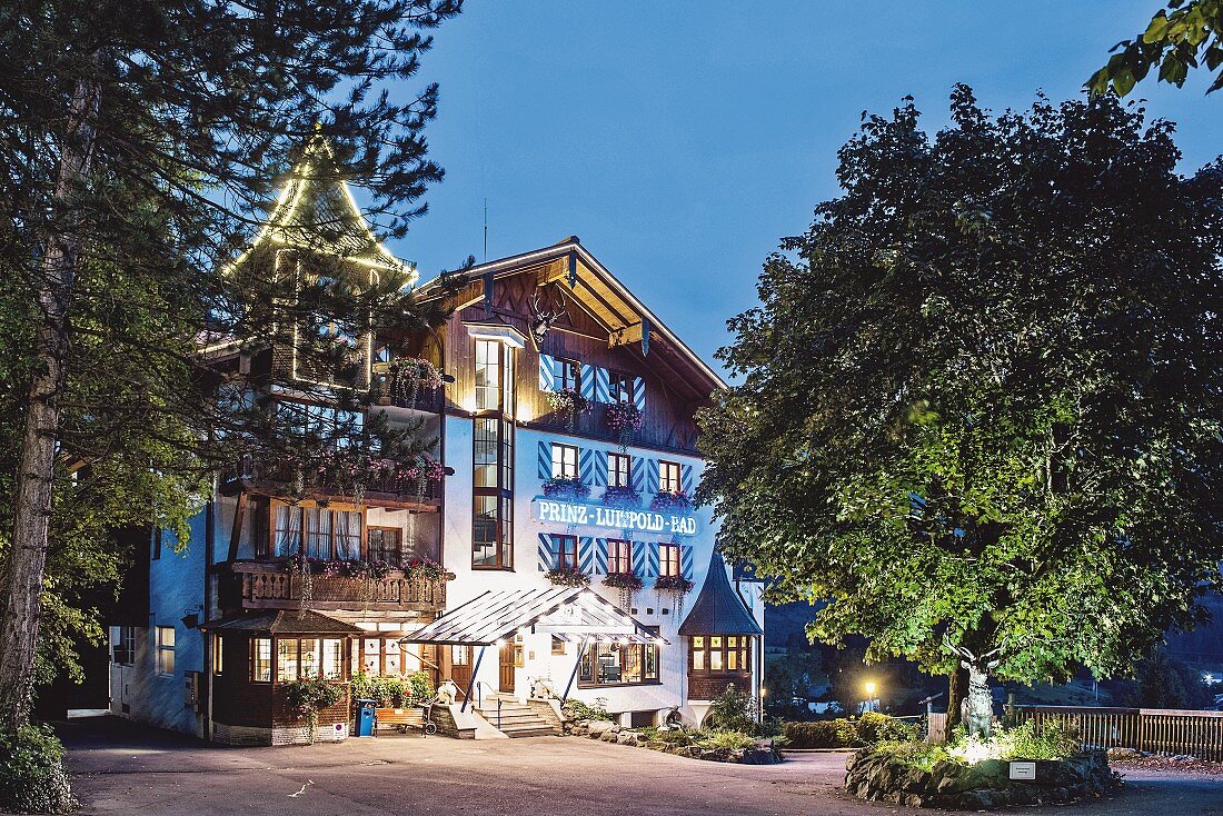 The Prinz-Luitpold-Bad spa hotel in Bad Hindelang in the Allgäu region of Germany