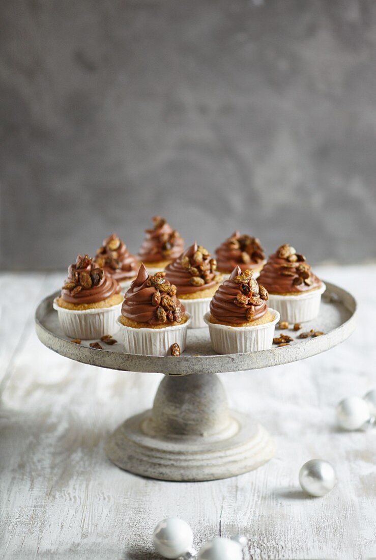 Maronen-Cupcakes zu Weihnachten