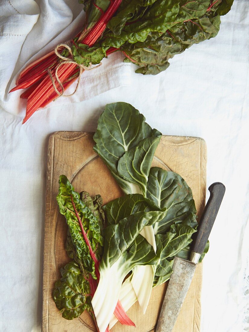 Red and white chard