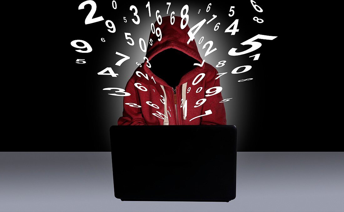 Computer hacking, conceptual image