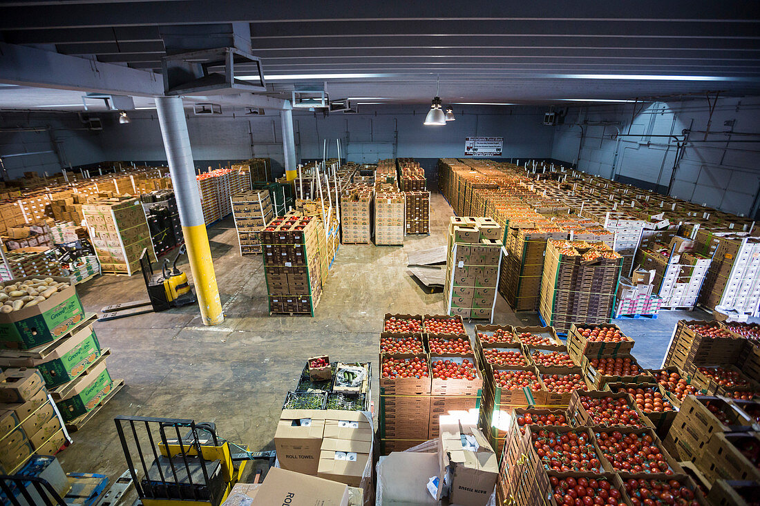 Food bank warehouse, USA